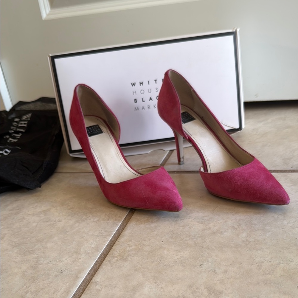 White House Black Market Ella Rosey 8 Pink Stiletto Heels